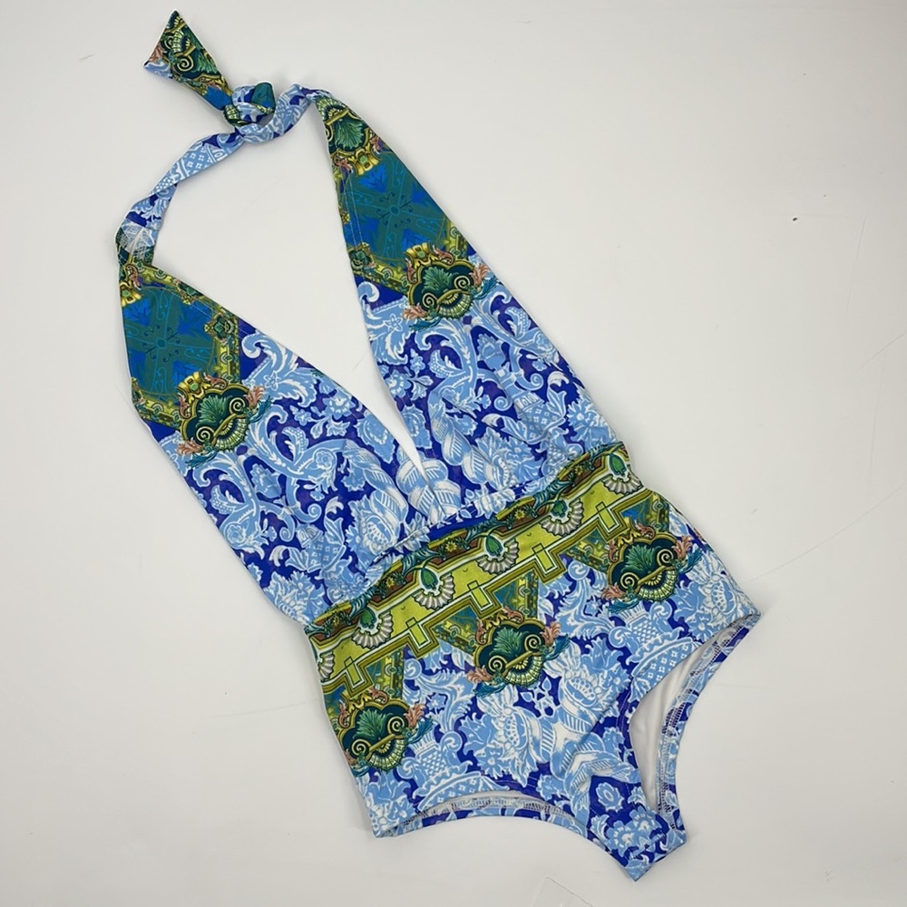 Rococo Sand Deep-V Halter Swim Suit - Picture 6 of 13